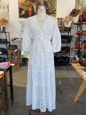 Temptation Positano Vaniglia Maxi Dress In Bianco